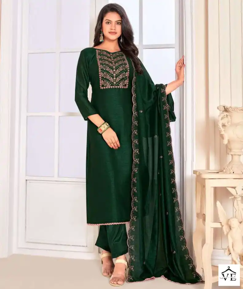 Vishnu Impex Rose Gold Vol 2 Vichitra Silk Wholesale Salwar Suit Catalog