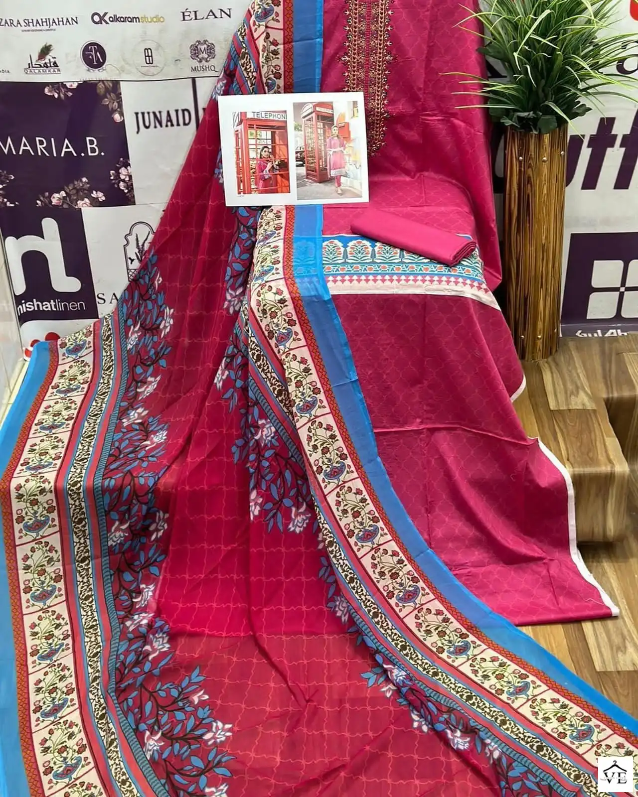 Tawakkal Tehzeeb Lawn Digital Printed Wholesale Original Pakistani Salwar Suit Catalog - Image 12