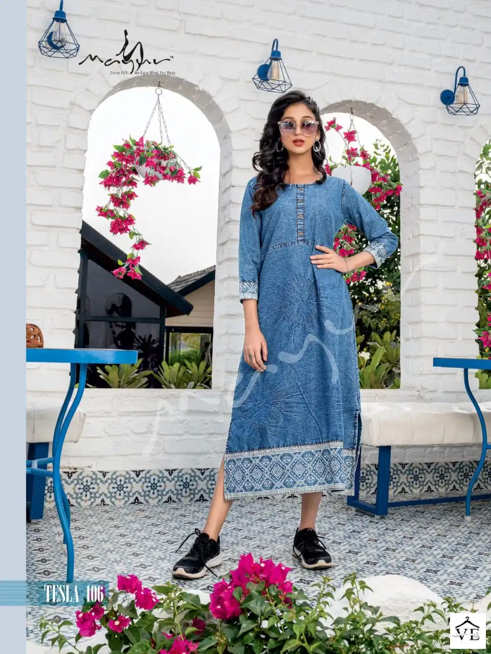 Regular Sumshy Nayra Cut Printed Women Kurtis Wholesale, Size:  S(36),M(38),L(40),XL(42), XXL(44) at Rs 449 in Surat