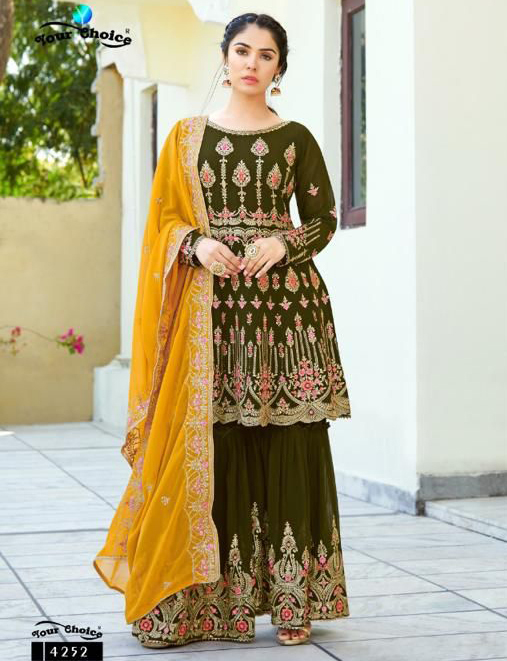 Your Choice Zaiyra Plus Georgette Wholesale Designer Readymade Salwar Suit Catalog