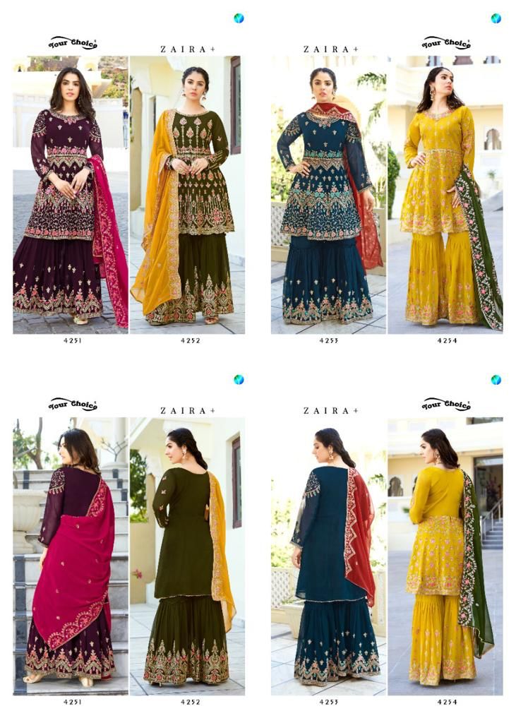 Your Choice Zaiyra Plus Georgette Wholesale Designer Readymade Salwar Suit Catalog - Image 5