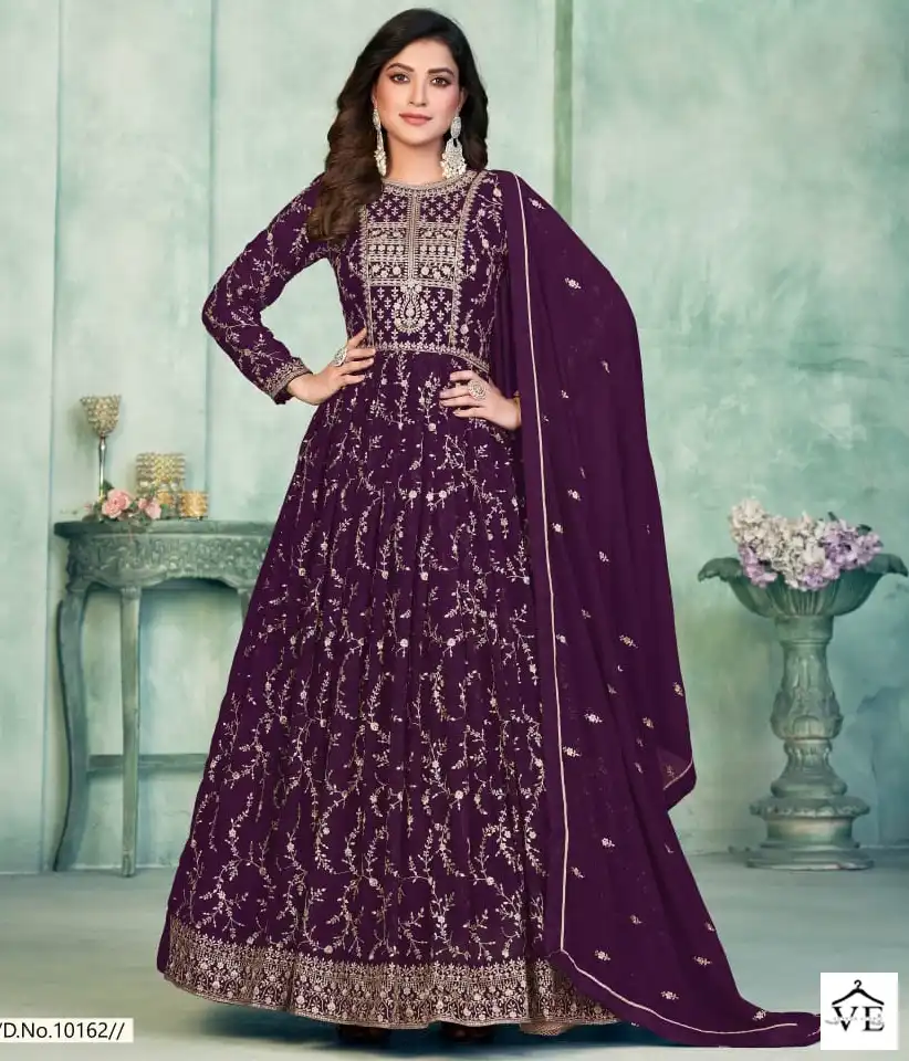 Anjubaa Vol 16 Faux Georgette Wholesale Designer Suits Catalog