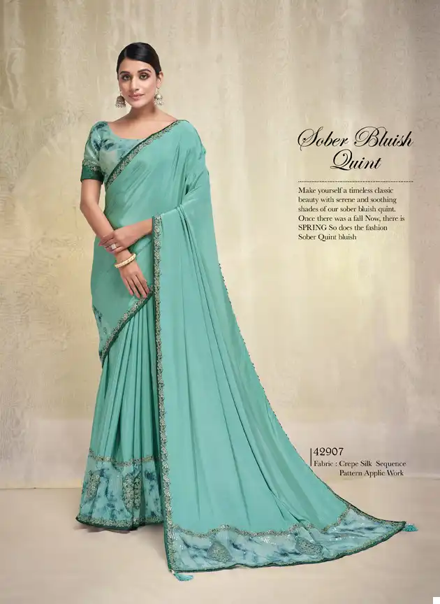 Saree Silhouette: Embrace Spring in Stunning Green Shades