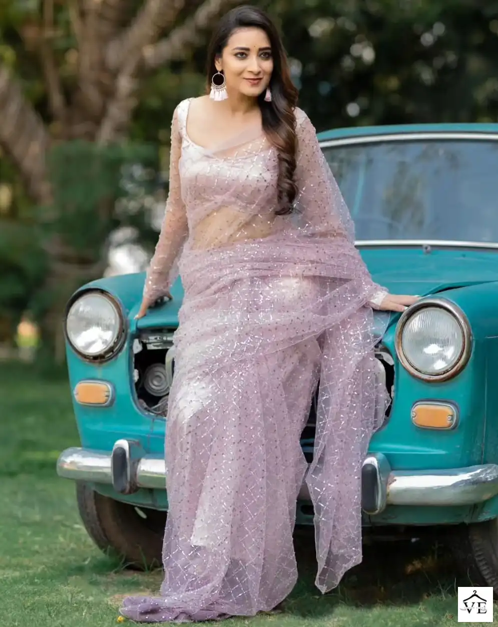 VE BT-3060 Butterfly Soft Net Wholesale Saree