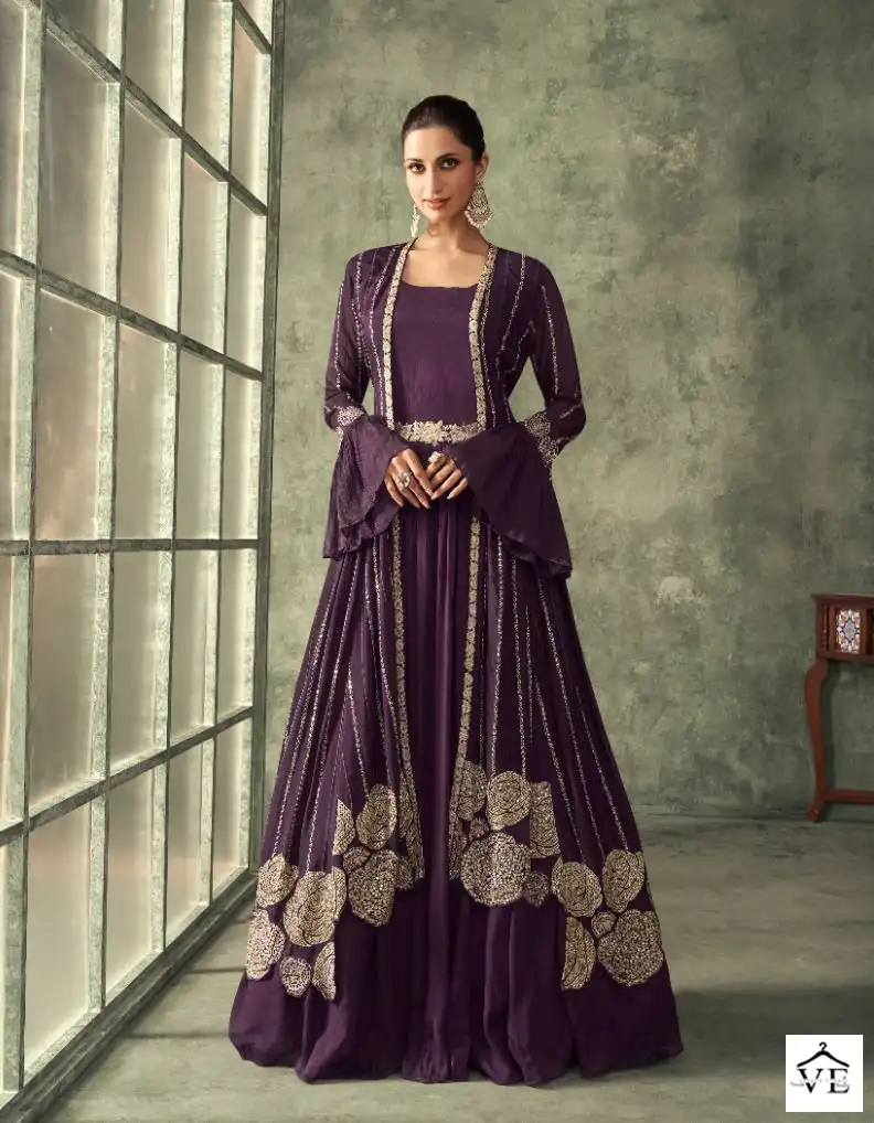 Sayuri Evergreen Real Georgette Wholesale Readymade Suits Catalog - Image 2