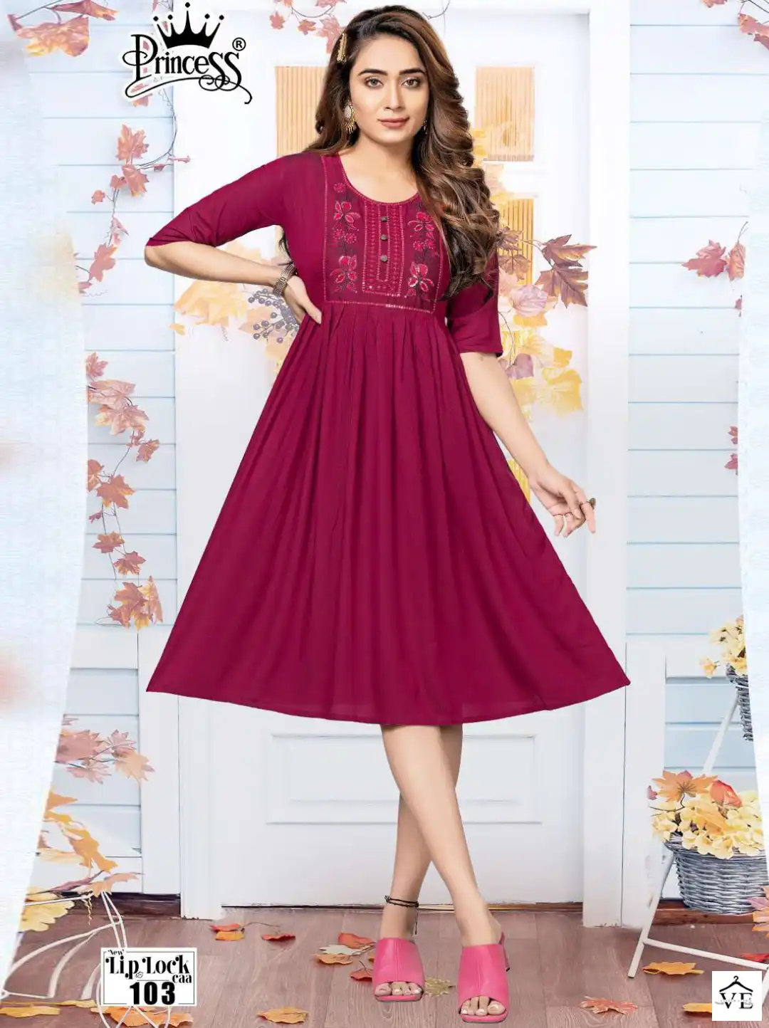 S4U 5-171 Ladies Wear Fancy Frock Style Kurti Catalog Dealers