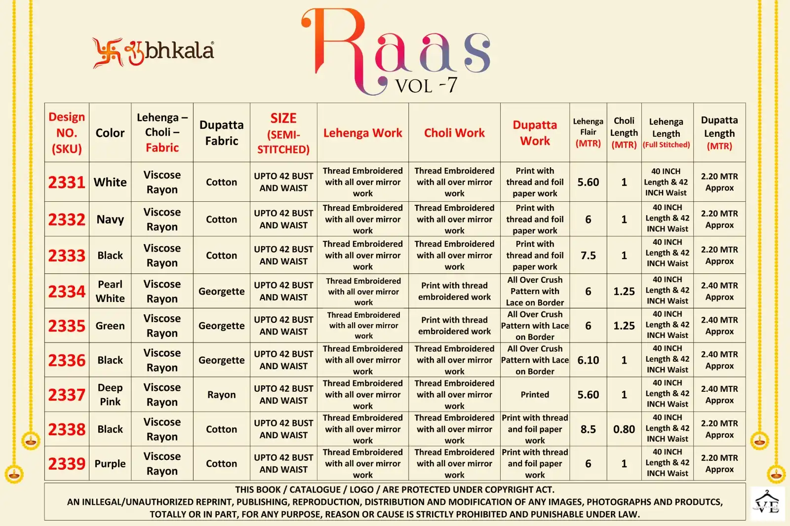 Khushboo Raas Vol 7 Viscose Rayon Wholesale Navratri Lehenga Choli Catalog - Image 21