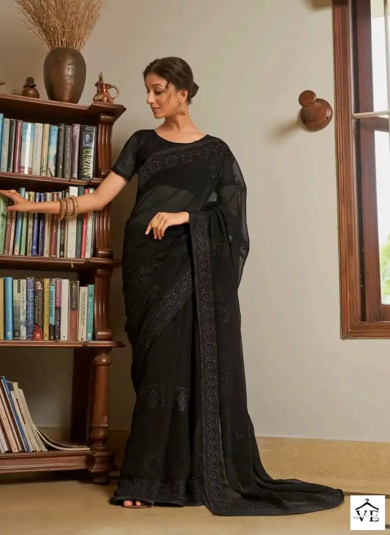 Kalista Rajshree Blooming Shimmer Wholesale Saree Catalog - Image 6