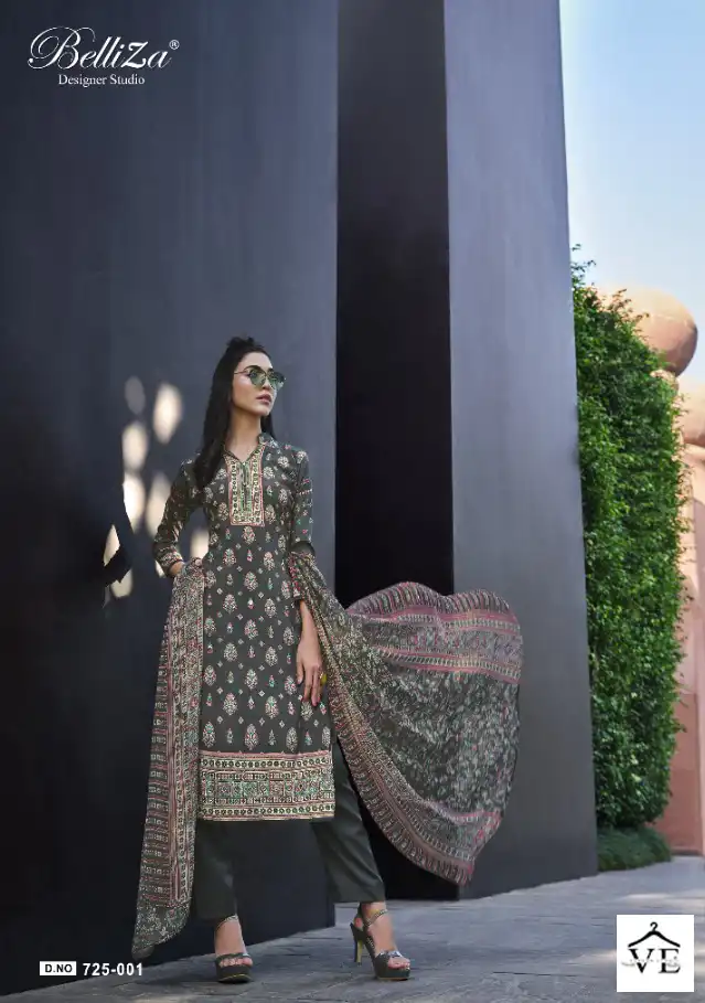 Belliza Designer Shadows Crepe Wholesale Pakistani Salwar Suit Catalog - Image 10