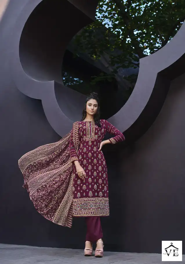 Belliza Designer Shadows Crepe Wholesale Pakistani Salwar Suit Catalog - Image 5