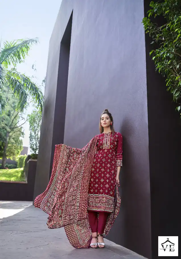 Belliza Designer Shadows Crepe Wholesale Pakistani Salwar Suit Catalog - Image 8