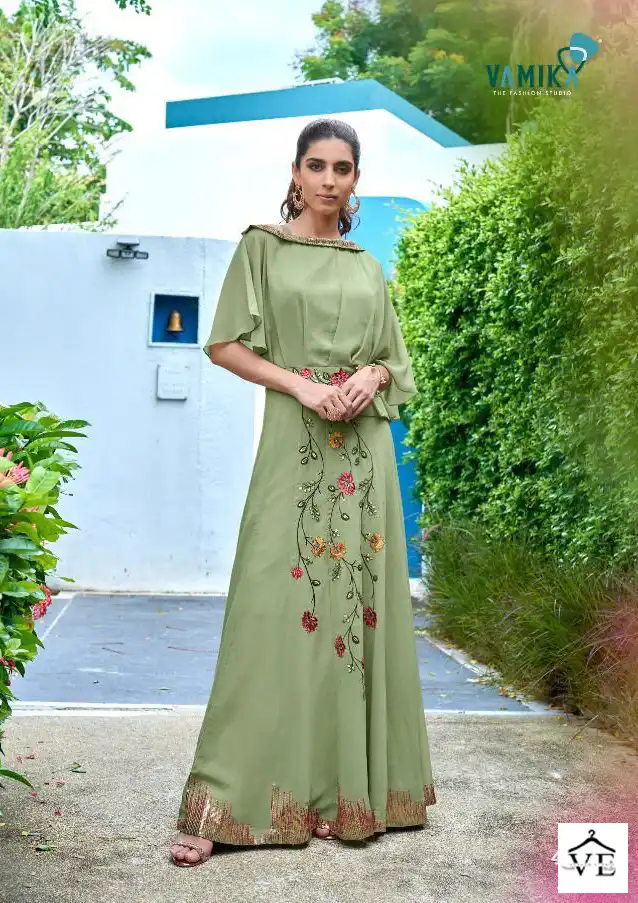 Vamika Sofiyan Heavy Georgette Wholesale Gown Catalog - Image 3