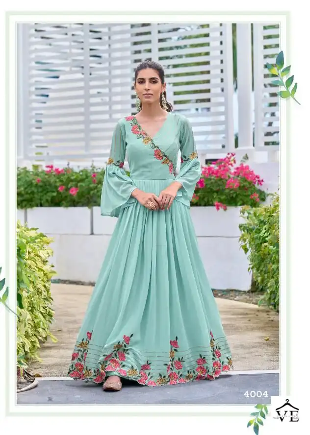 Vamika Sofiyan Heavy Georgette Wholesale Gown Catalog - Image 4