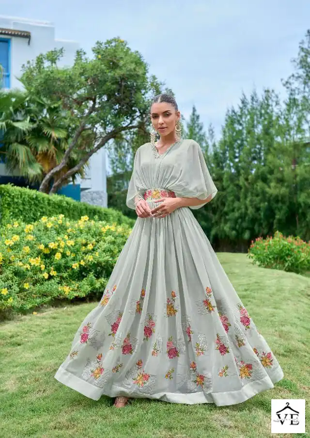 Vamika Sofiyan Heavy Georgette Wholesale Gown Catalog - Image 5