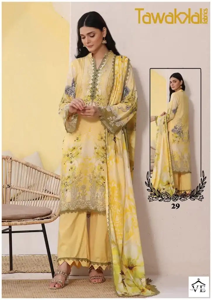 Tawakkal Mehroz Luxury Heavy Cotton Collection Vol 3 Cotton Wholesale Pakistani Salwar Suit Catalog - Image 9