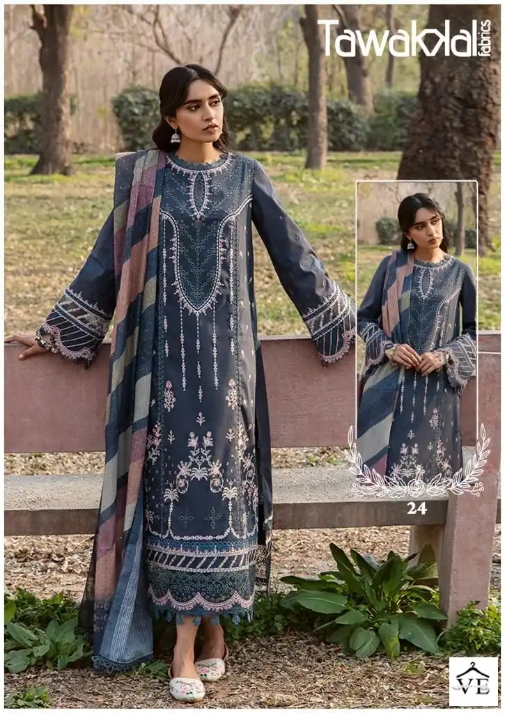 Tawakkal Mehroz Luxury Heavy Cotton Collection Vol 3 Cotton Wholesale Pakistani Salwar Suit Catalog - Image 3