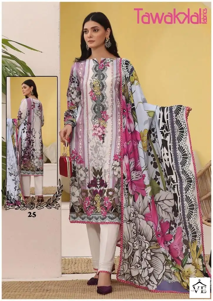 Tawakkal Mehroz Luxury Heavy Cotton Collection Vol 3 Cotton Wholesale Pakistani Salwar Suit Catalog - Image 4