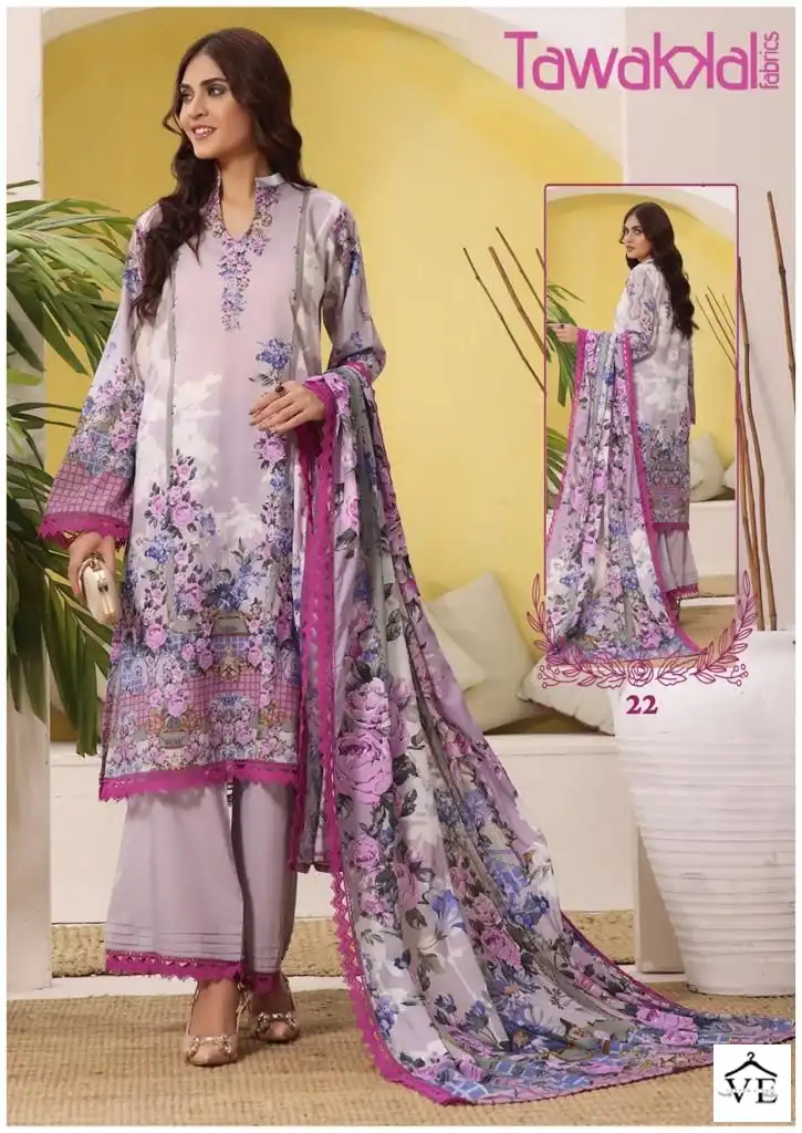 Tawakkal Mehroz Luxury Heavy Cotton Collection Vol 3 Cotton Wholesale Pakistani Salwar Suit Catalog - Image 7