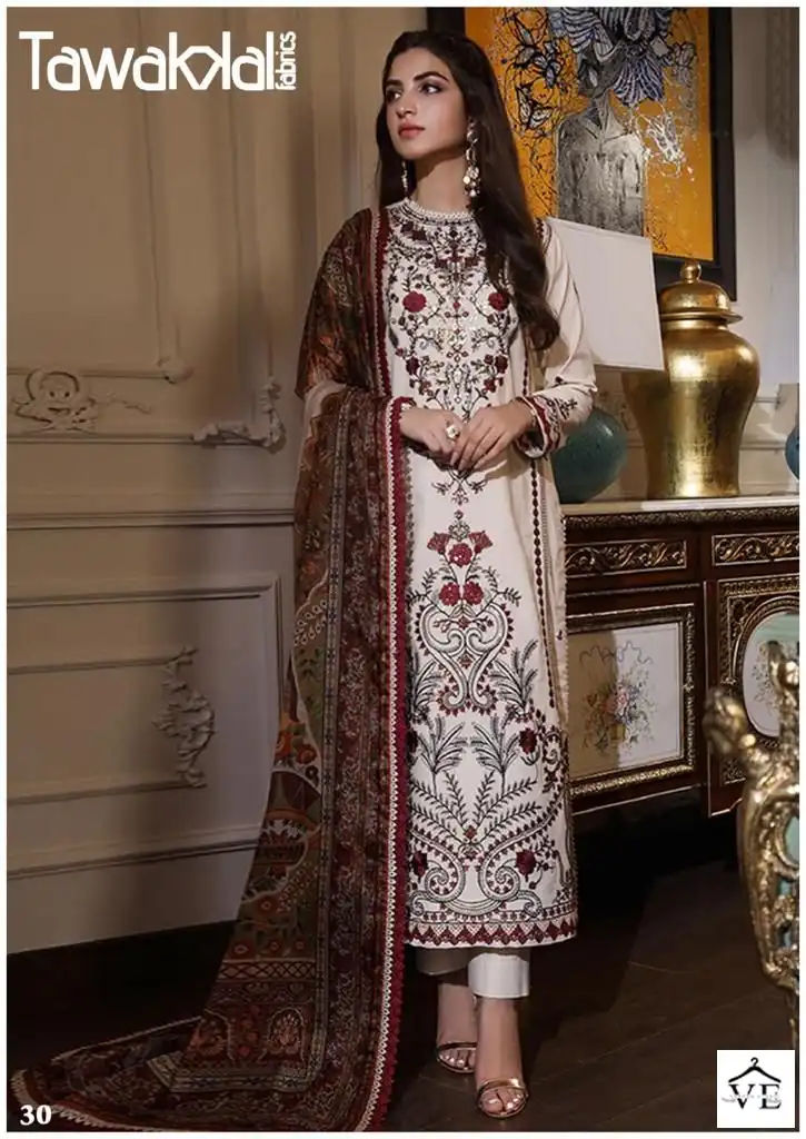 Tawakkal Mehroz Luxury Heavy Cotton Collection Vol 3 Cotton Wholesale Pakistani Salwar Suit Catalog - Image 8