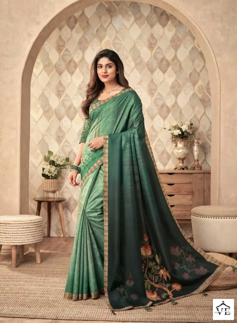 Anmol Tulip Vol 4 Silk Wholesale Fancy Sarees Catalog - Image 9