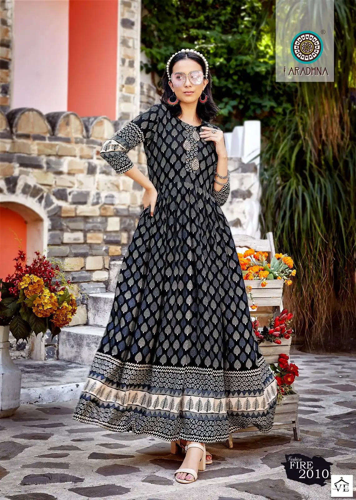 Aradhna Fashion Fire Vol 2 Rayon Print Wholesale Long Gown Catalog