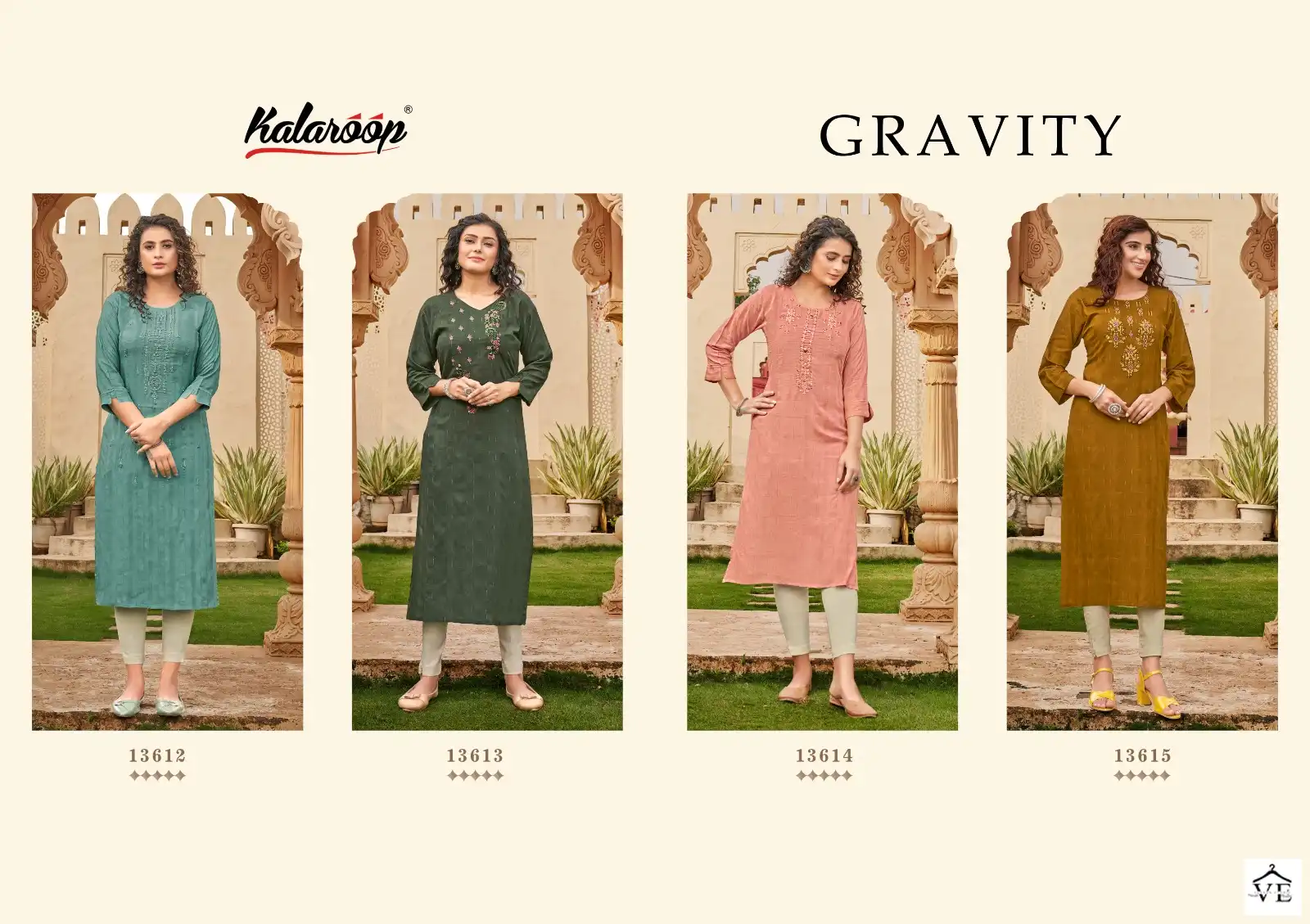 Kalaroop Gravity Heavy Rayon Wholesale Designer Kurtis Catalog - Image 5