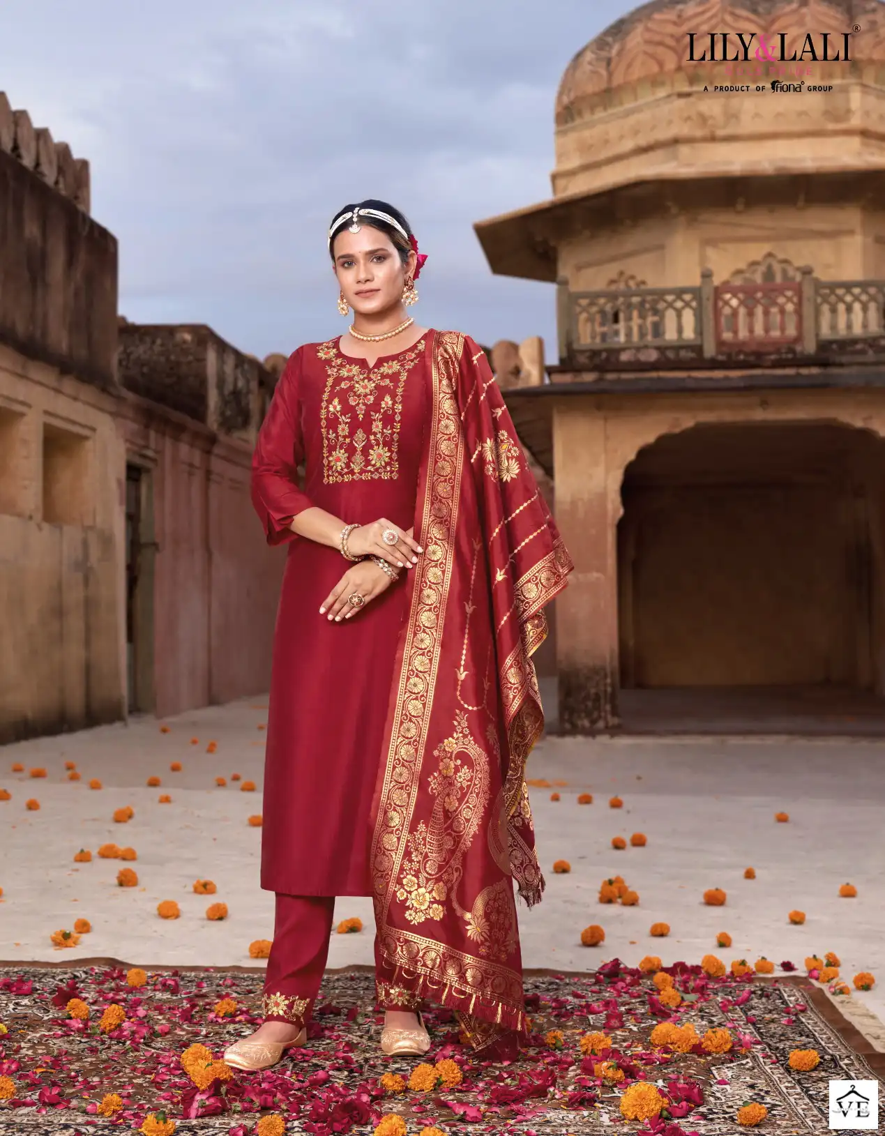 Lily & Lali Karwa Exclusive Viscose, Organza Wholesale Readymade Suits Catalog - Image 5