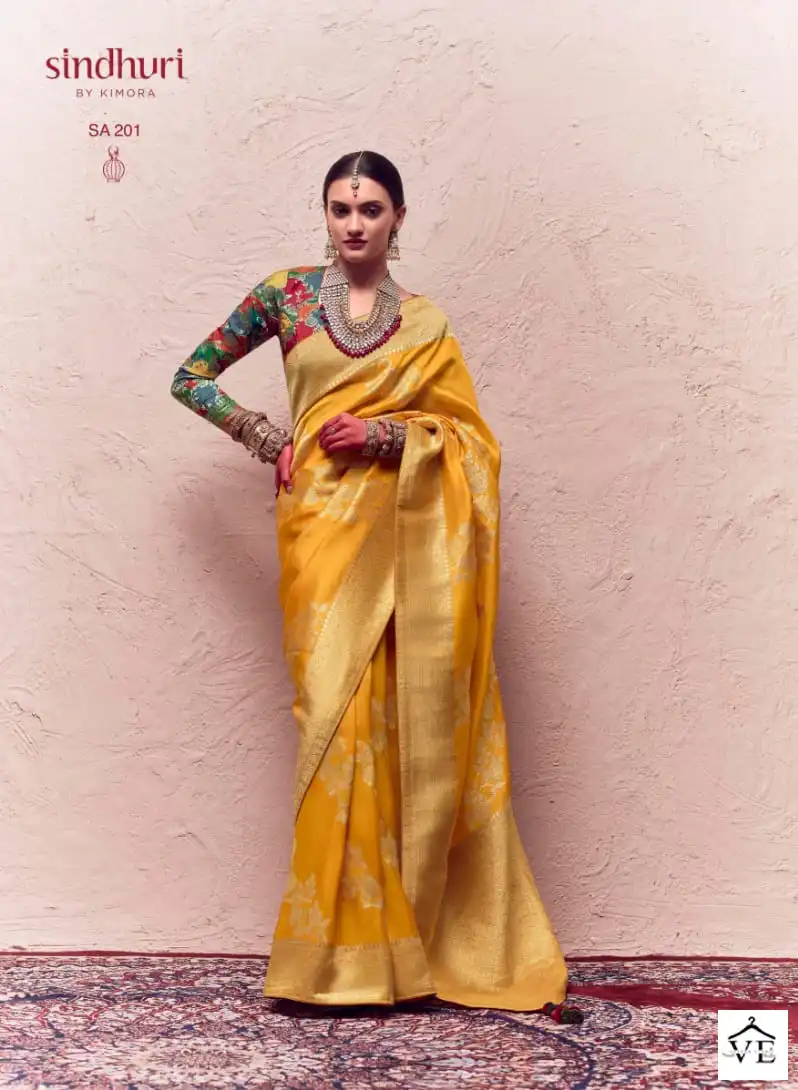 Kimora Kasturi Fancy Wholesale Saree Catalog - Image 4