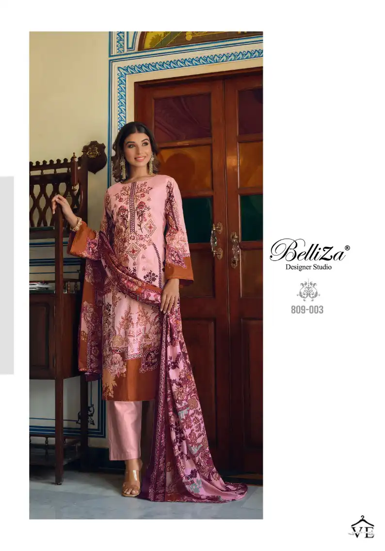 Belliza Designer Naira Vol 15 Cotton Wholesale Pakistani Salwar Suit Catalog - Image 4