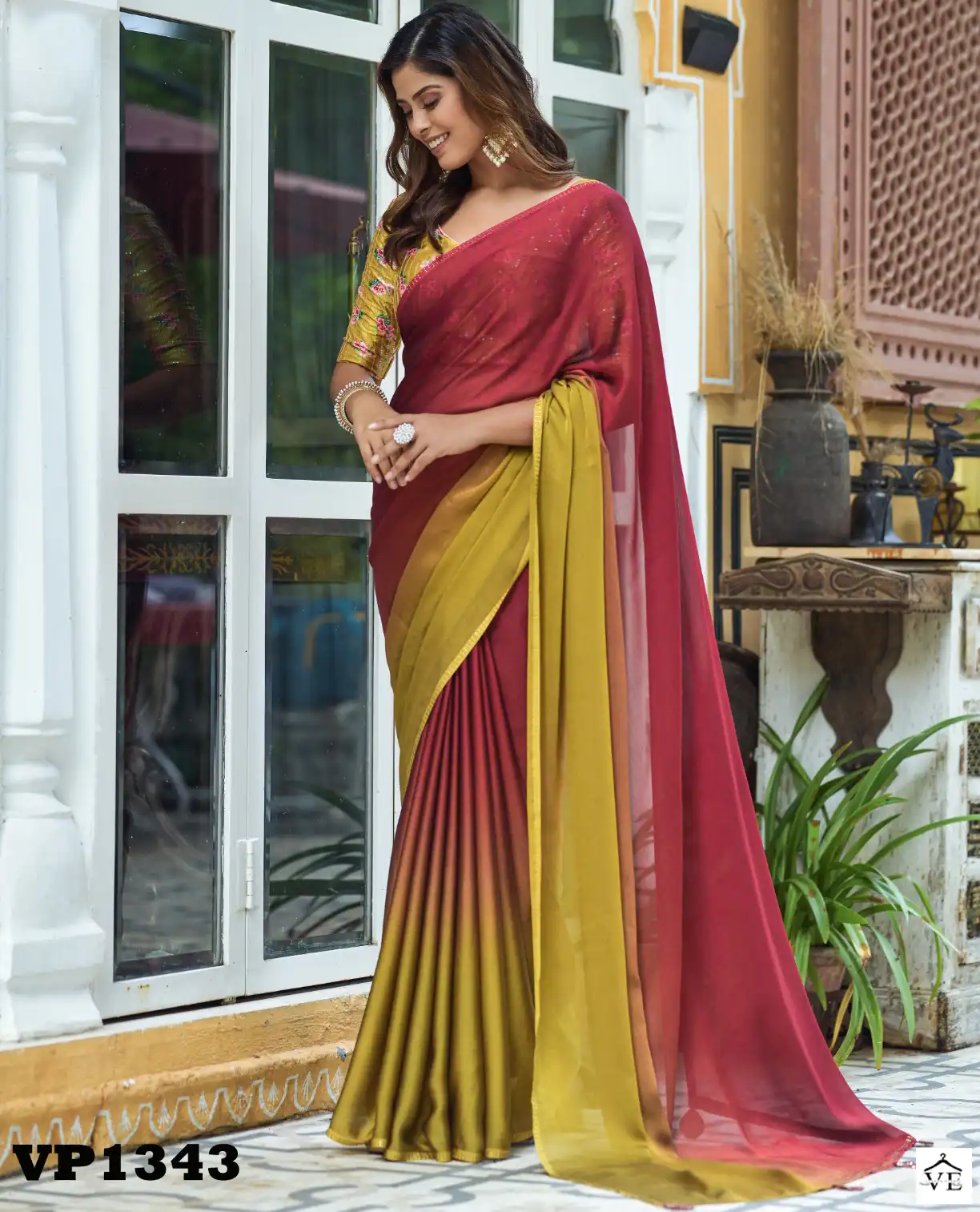 Buy Ronisha Sayuri Festive Wear Chiffon Designer Sarees collection