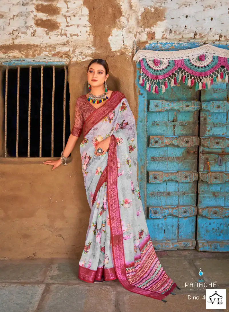 Bhumi Saanvi Vol 3 Linen Wholesale Fancy Sarees Catalog - Image 2