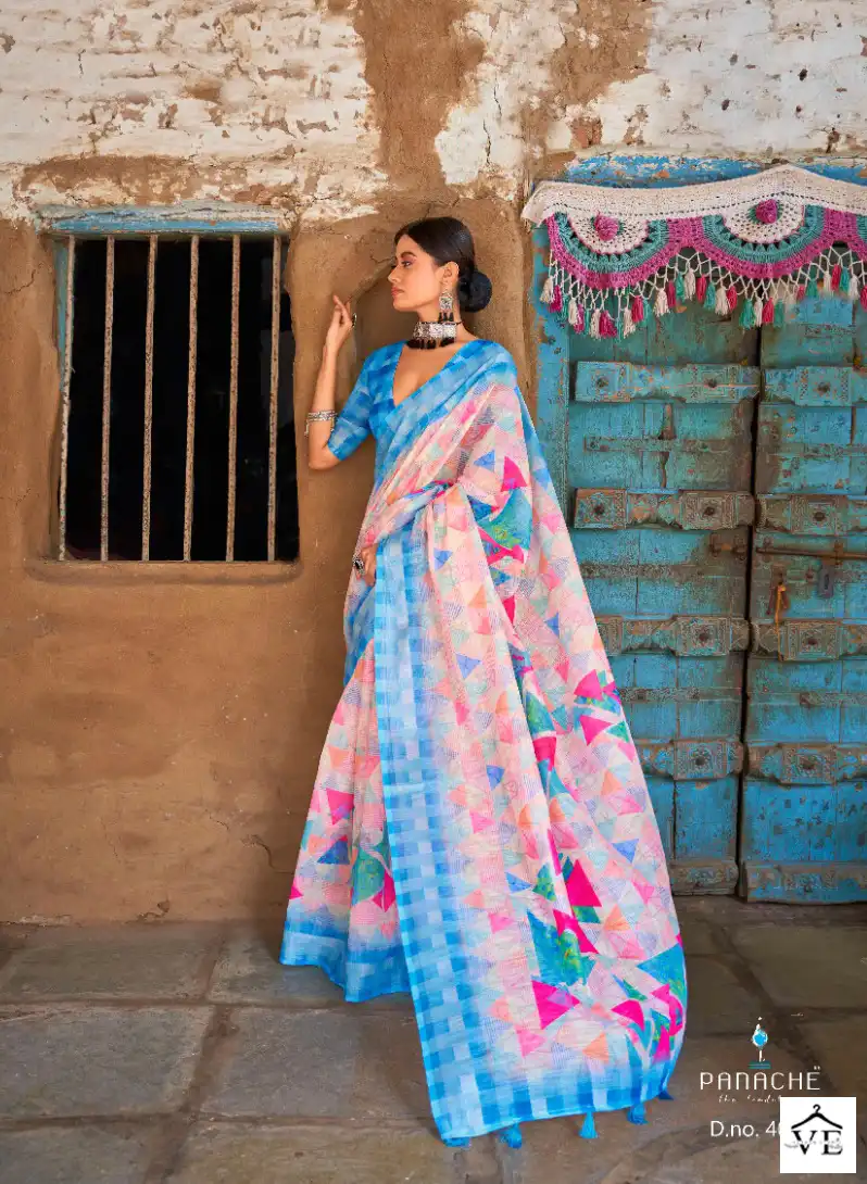 Bhumi Saanvi Vol 3 Linen Wholesale Fancy Sarees Catalog - Image 5