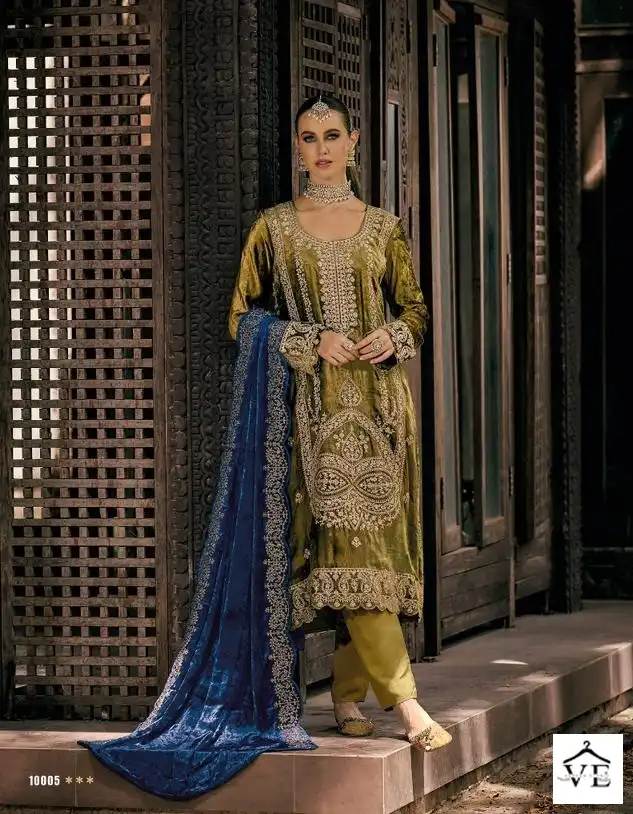 Sargam Shazar Pure Viscose Velvet Wholesale Designer Winter Wear Salwar Suit Catalog - Image 3