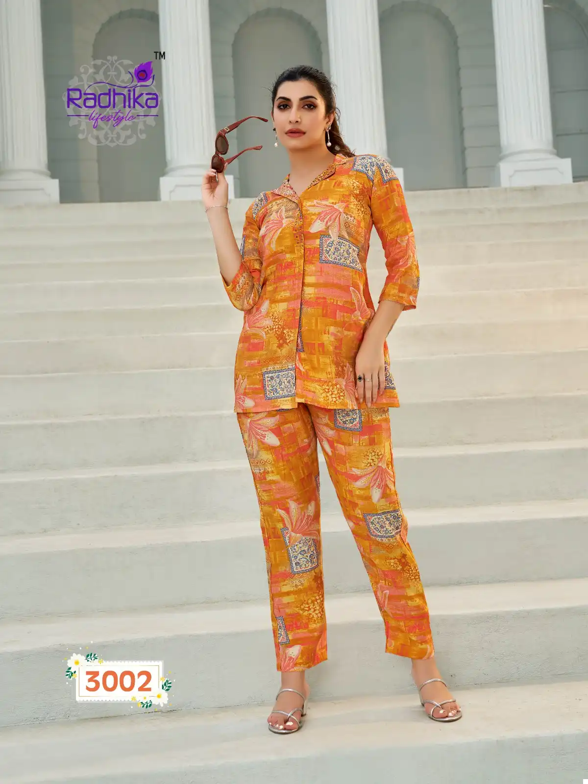 Radhika Cord Vol 3 Muslin Wholesale Co-Ord Set Catalog