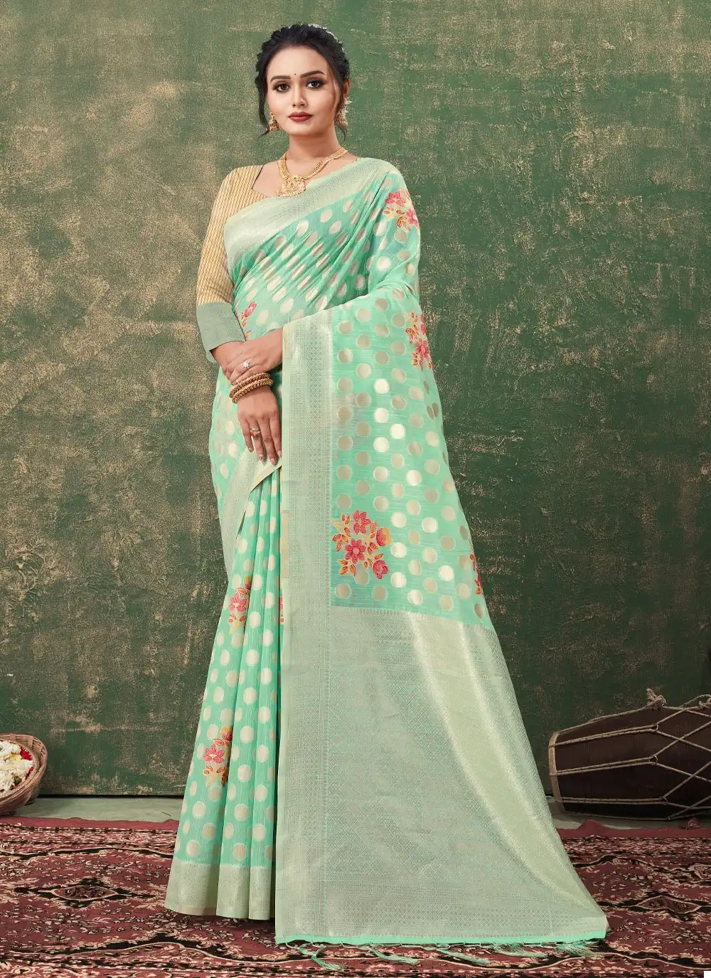 Sangam Glory Kota Cotton Wholesale Traditoinal Saree Catalog - Image 5