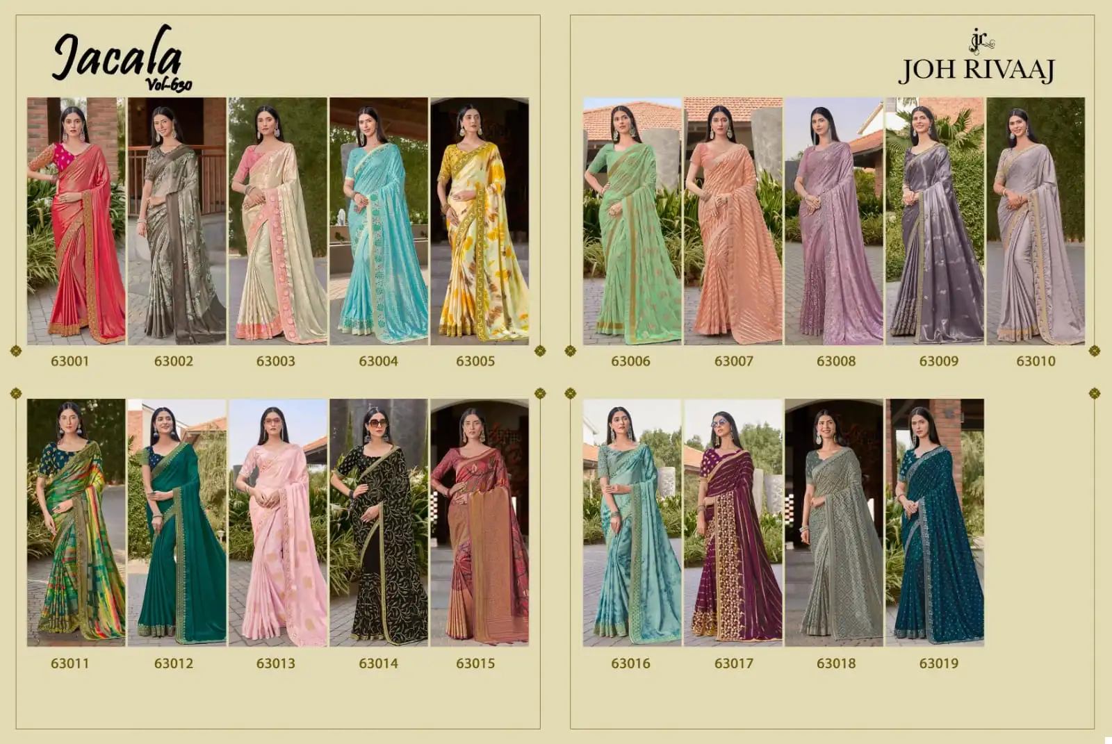 Joh Rivaaj Jacala Vol-630 Fancy Wholesale Saree Catalog - Image 18