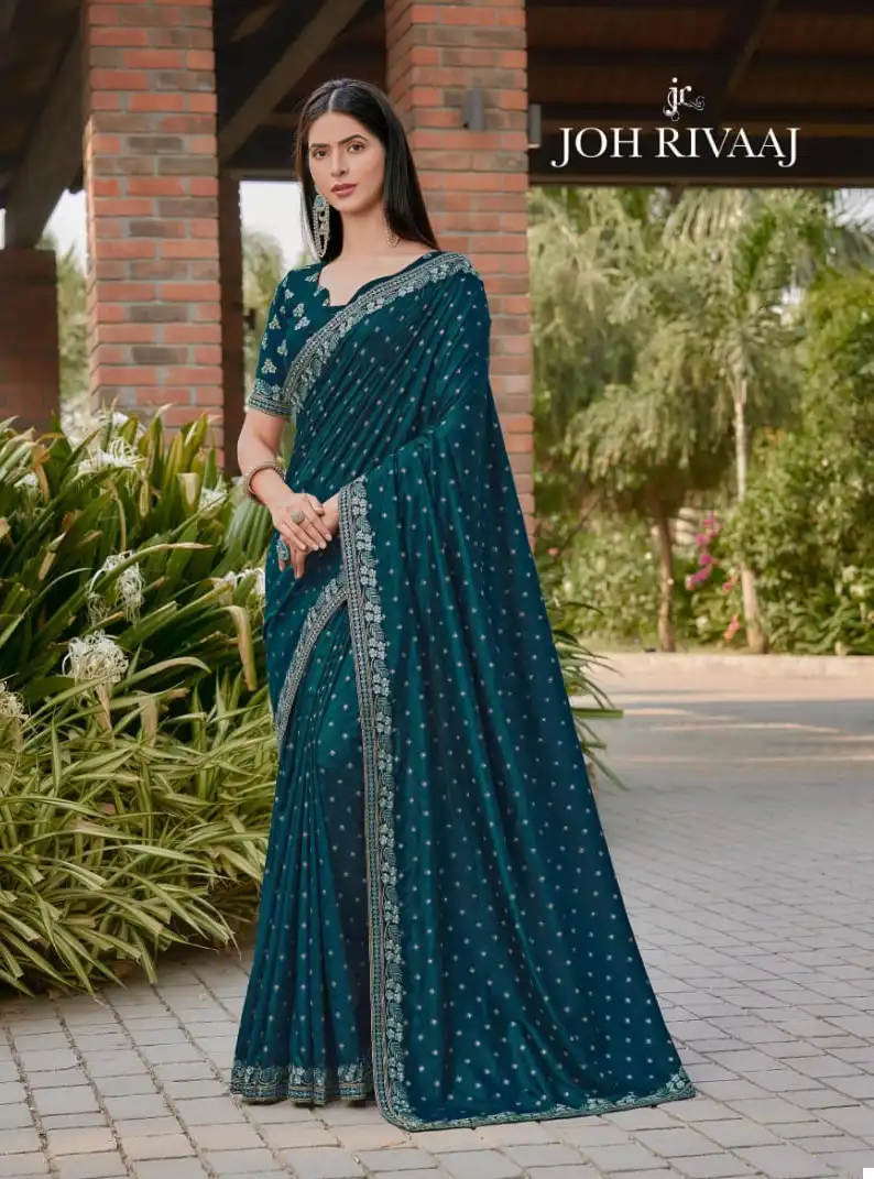 Joh Rivaaj Jacala Vol-630 Fancy Wholesale Saree Catalog - Image 4