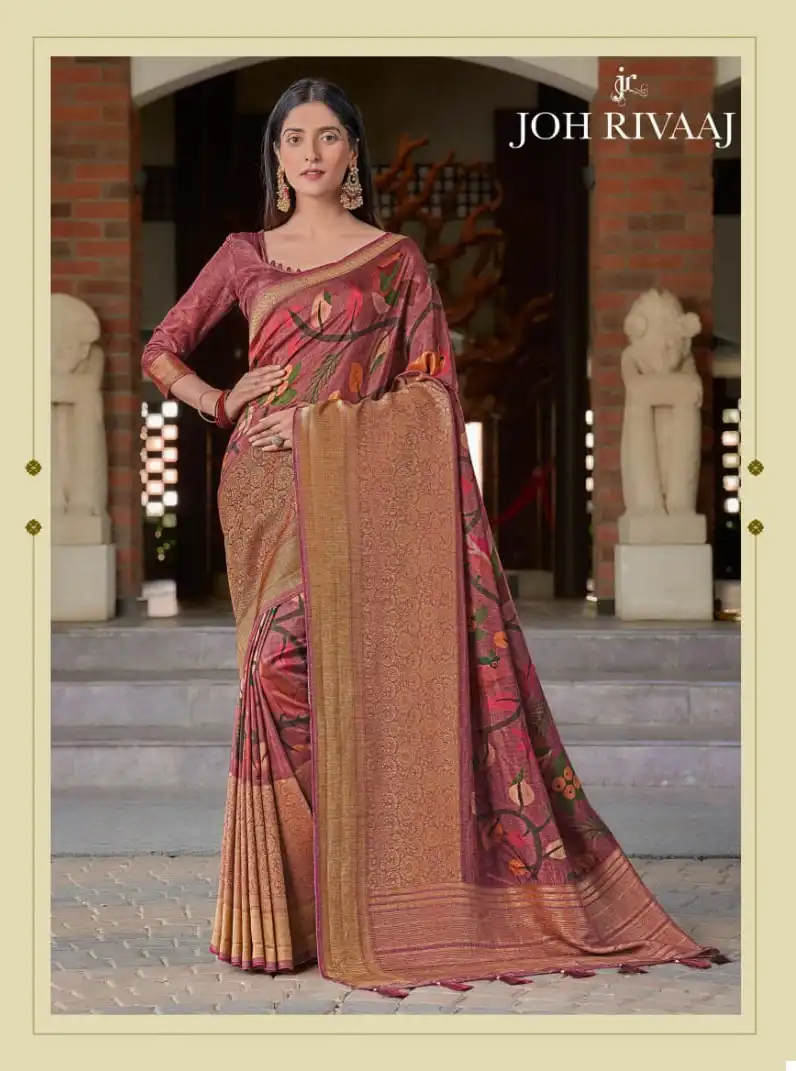 Joh Rivaaj Jacala Vol-630 Fancy Wholesale Saree Catalog - Image 8