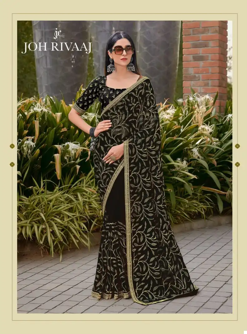 Joh Rivaaj Jacala Vol-630 Fancy Wholesale Saree Catalog - Image 9