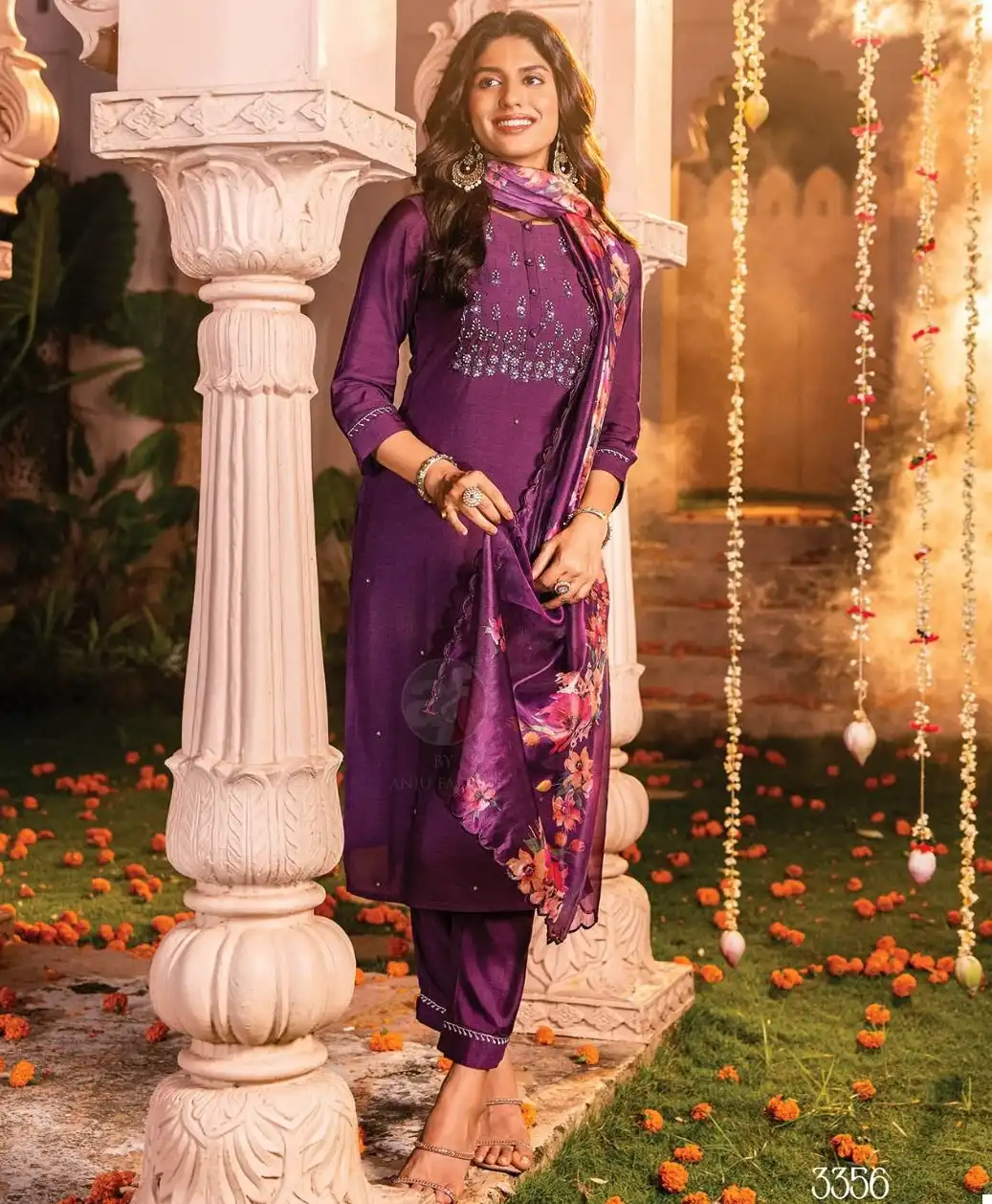 Anju Fabrics Sangeet Vol 4 Pure Viscose Modal Wholesale Designer Readymade Salwar Suit Catalog