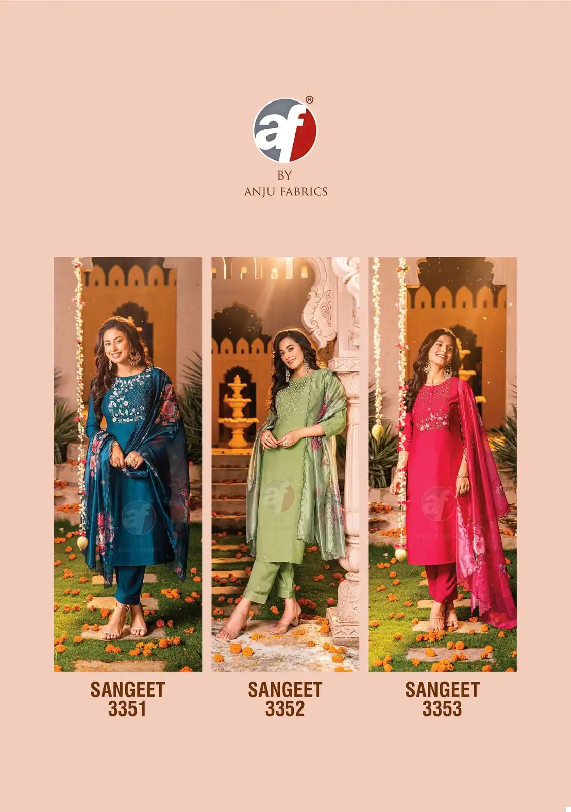 Anju Fabrics Sangeet Vol 4 Pure Viscose Modal Wholesale Designer Readymade Salwar Suit Catalog - Image 8