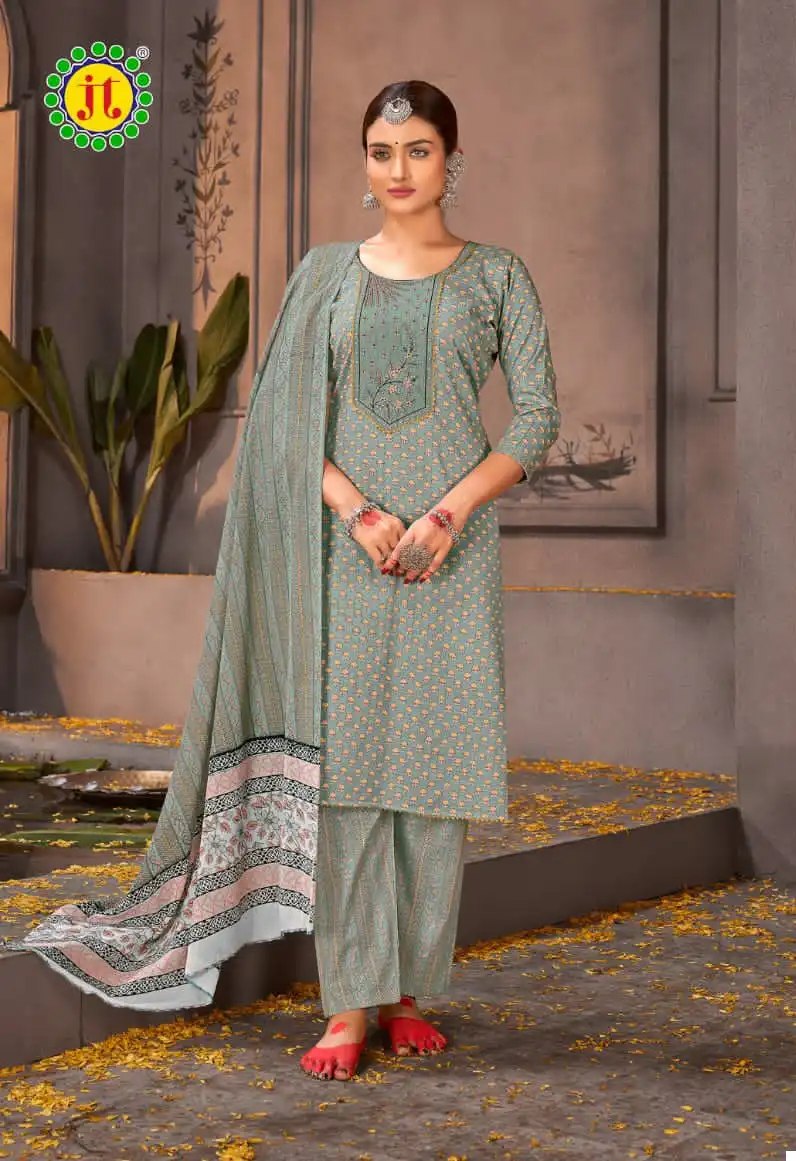 Jt Armani Vol 6 Cotton Wholesale Premium Work Salwar Suit Catalog