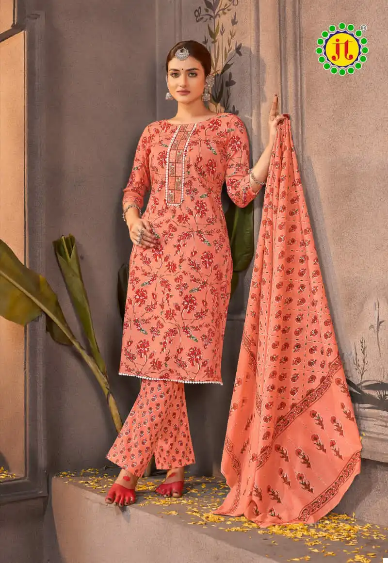 Jt Armani Vol 6 Cotton Wholesale Premium Work Salwar Suit Catalog