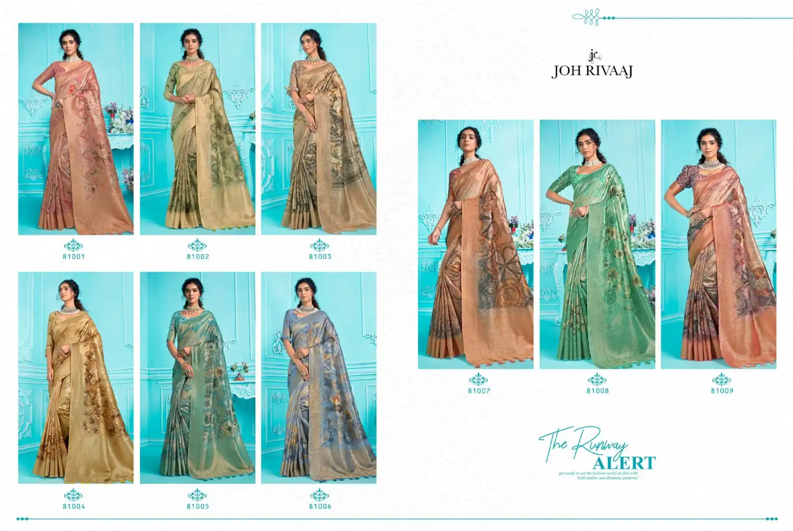 Joh Rivaaj Jarosa Organza Wholesale Fancy Sarees - Image 11