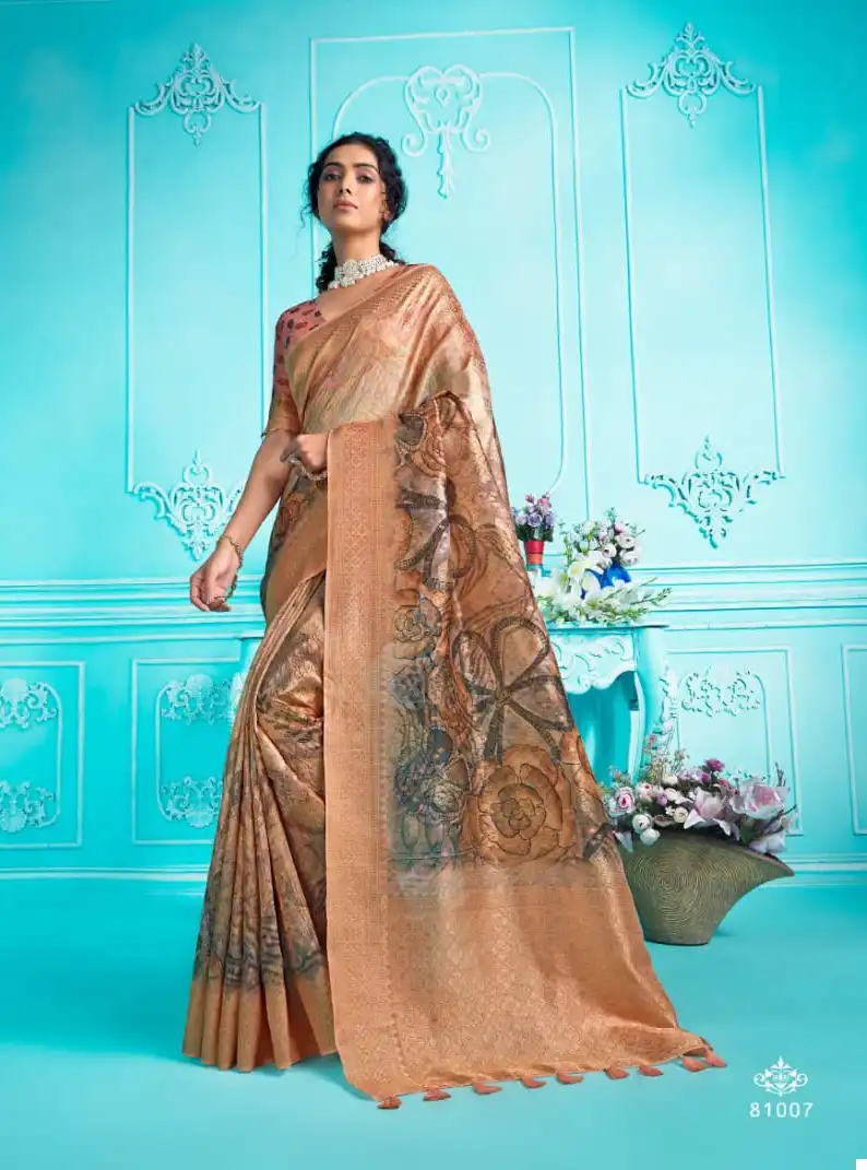 Joh Rivaaj Jarosa Organza Wholesale Fancy Sarees - Image 3