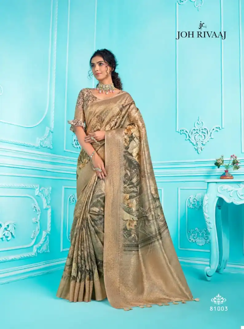 Joh Rivaaj Jarosa Organza Wholesale Fancy Sarees - Image 8