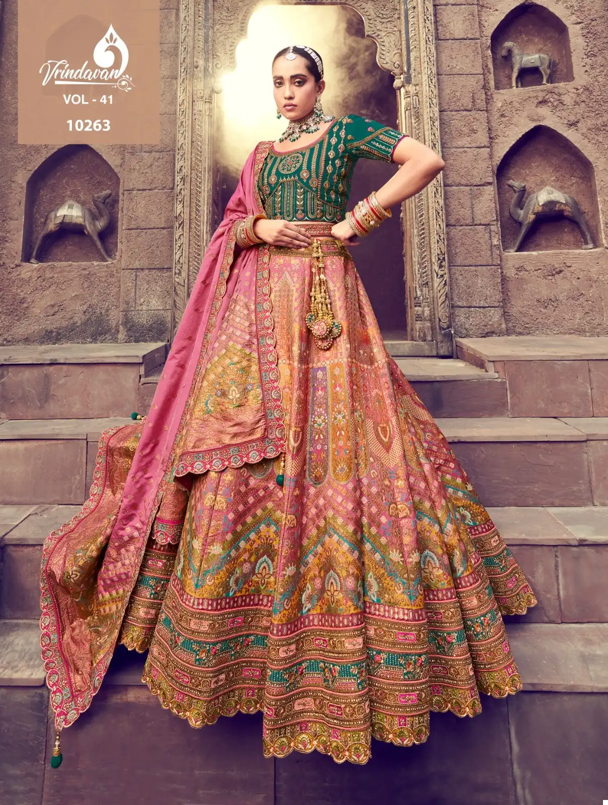 Balaji Emporium Indian Women Bridal Wear Heavy Embroidery Designer Lehenga  Choli At Wholesale Price at Rs 27550/piece | Indian bridal wear designer in  Surat | ID: 23253445297