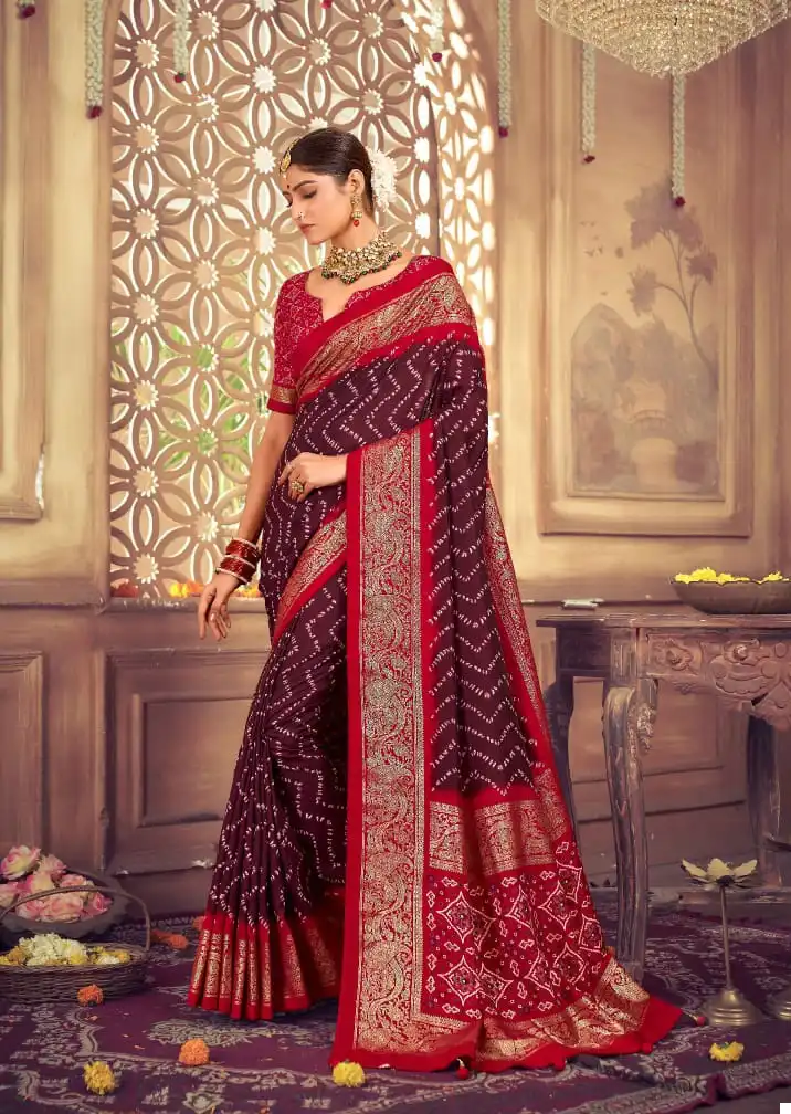 Mahamani Ektara Vol 2 Heavy Tusser Dola Silk Wholesale Saree Catalog - Image 5