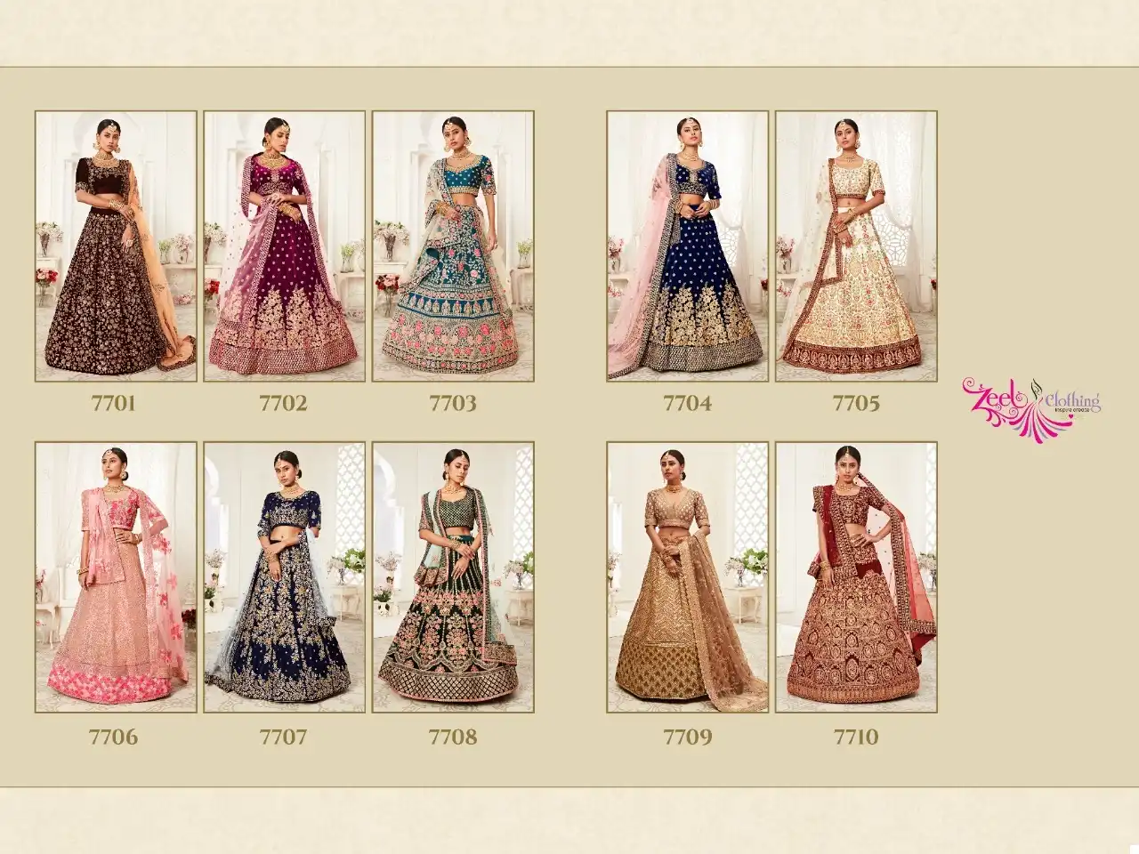 Zeel Traditional Vol-2 Velvet Wholesale Designer Lehenga Catalog - Image 11