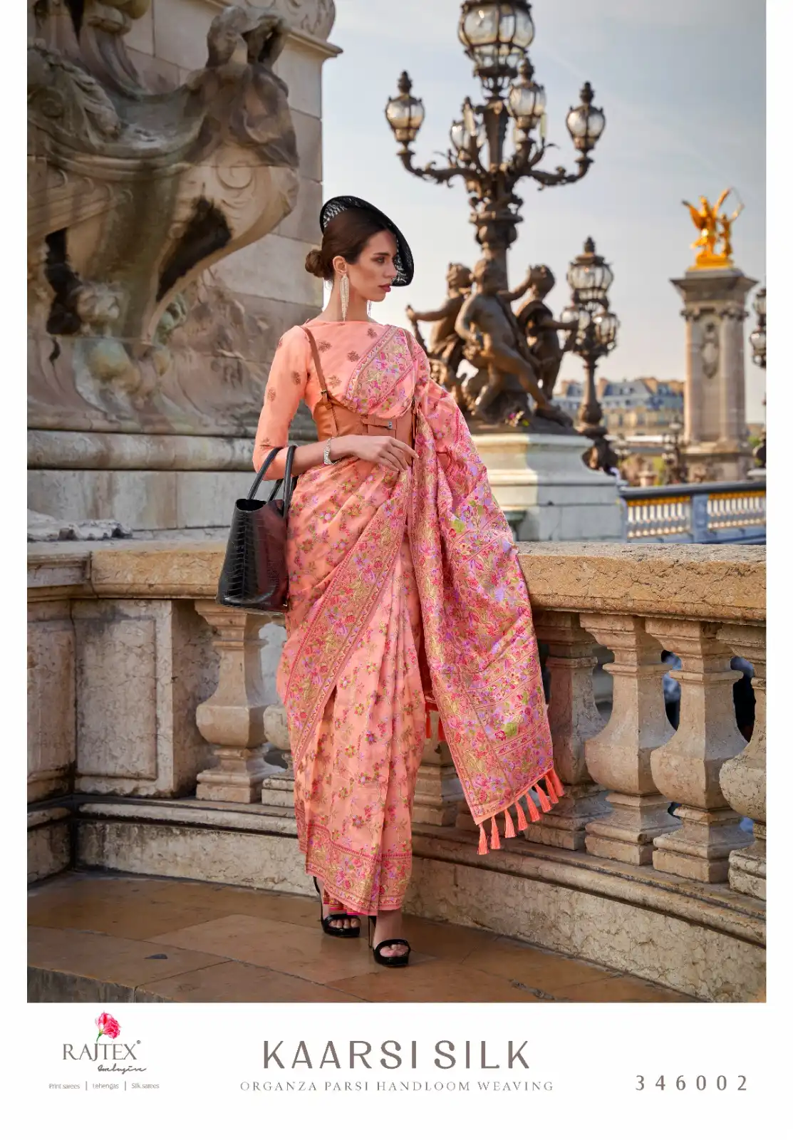 Marvelous Heavy Embroidery Work Fancy Fabric Pink Color Saree With Par